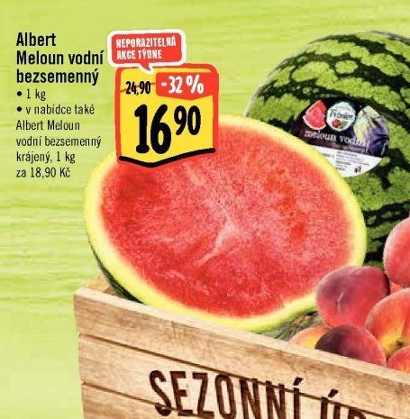 Meloun vodní bezsemenný Albert