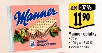 Oplatky Manner