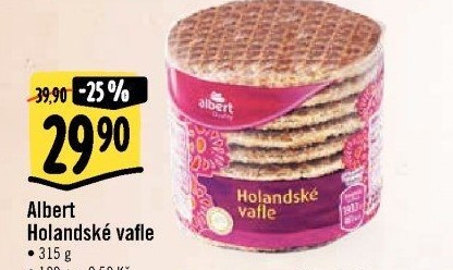 Oplatky vafle Albert Quality