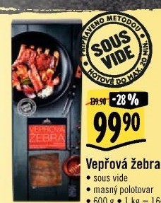 Vepřová žebra Sous vide Albert Excellent