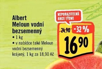 Albert Meloun vodní bezsemenný