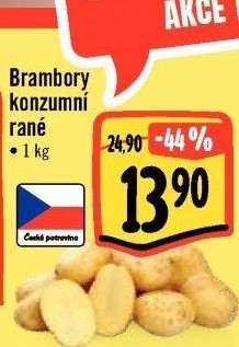 Brambory konzumní rané