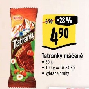 Celomáčené Tatranky Sedita