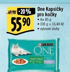 Kapsičky pro kočky One Purina