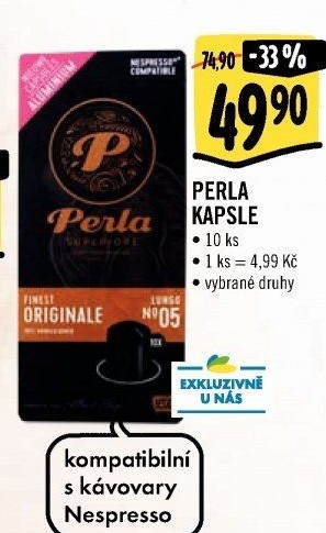 Kapsle Nespresso AH Perla