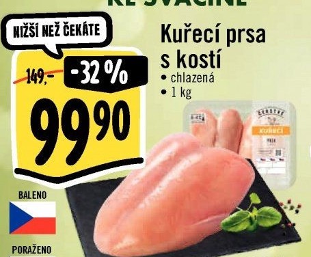 Kuřecí prsa s kostí Albert