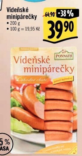 Minipárečky vídeňské Ponnath