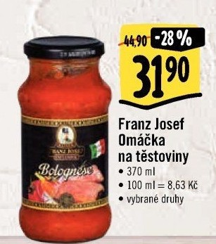 Omáčky na těstoviny Franz Josef Kaiser