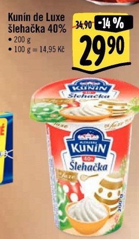 Šlehačka de luxe Kunín 40%