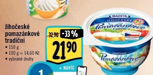 Tradiční pomazánkové Jihočeské Madeta