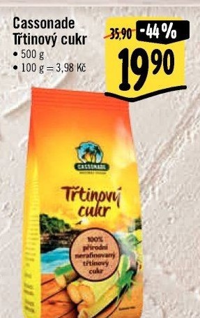 Třtinový cukr Cassonade