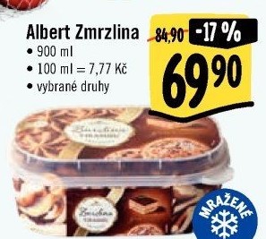 Zmrzlina ve vaničce Albert