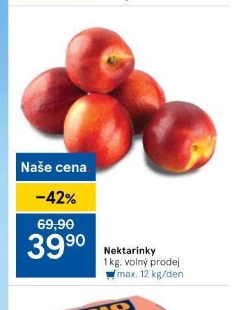 Nektarinky 1 kg