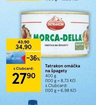 Tatrakon omáčka na špagety