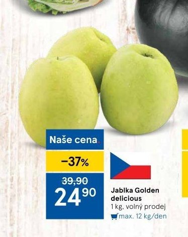 Jablka Golden delicious