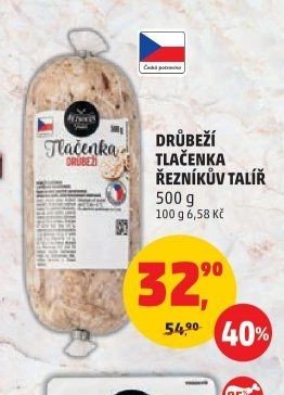 DRŮBEŽÍ TLAČENKA ŘEZNÍKŮV TALÍŘ