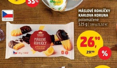 MÁSLOVÉ ROHLÍČKY KARLOVA KORUNA