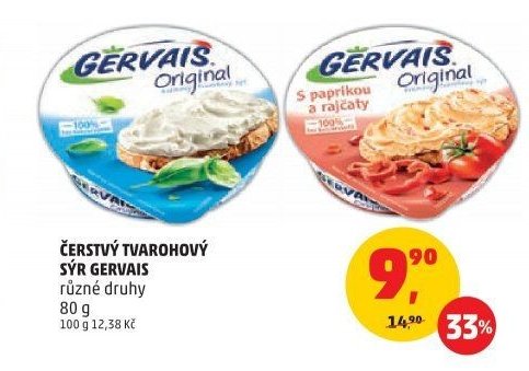 ČERSTVÝ TVAROHOVÝ SÝR GERVAIS