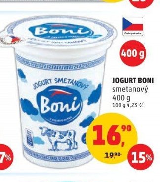JOGURT BONI smetanový