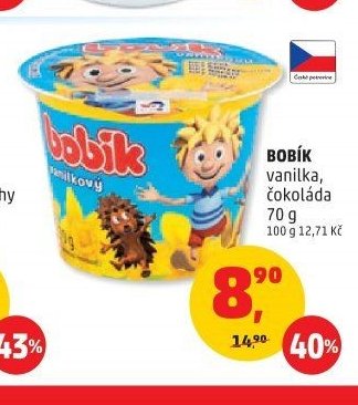 BOBÍK vanilka, čokoláda