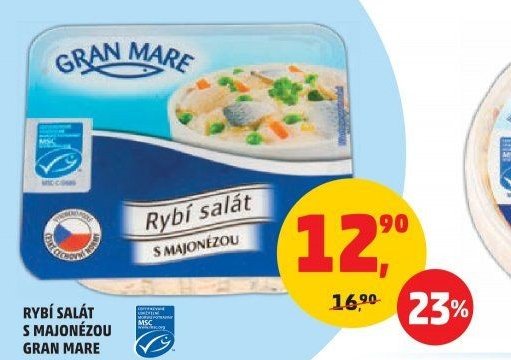 RYBÍ SALÁT S MAJONÉZOU GRAN MARE