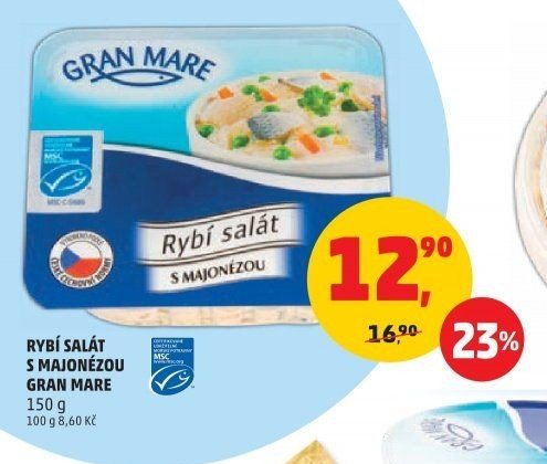 RYBÍ SALÁT S MAJONÉZOU GRAN MARE