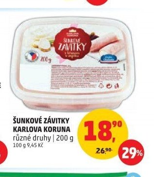 ŠUNKOVÉ ZÁVITKY KARLOVA KORUNA