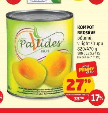 Kompot broskve Palides