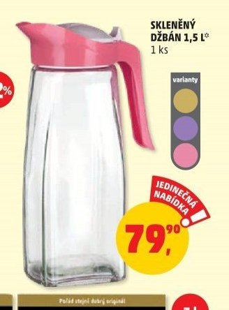 SKLENĚNÝ DŽBÁN 1,5 L