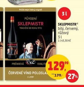 PŮVODNÍ SKLEPMISTR ČERVENÉ