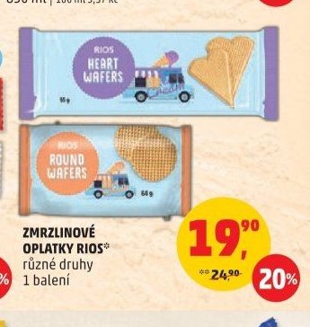 Zmrzlinové oplatky Rios
