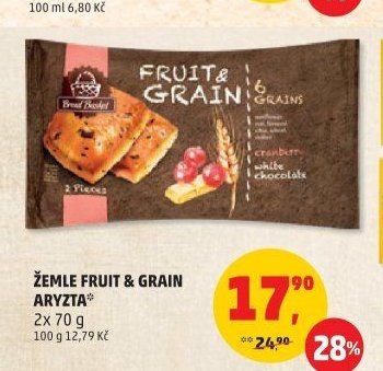 Žemle Fruit & Grain Aryzta