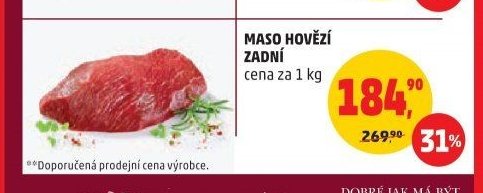 MASO HOVĚZÍ ZADNÍ