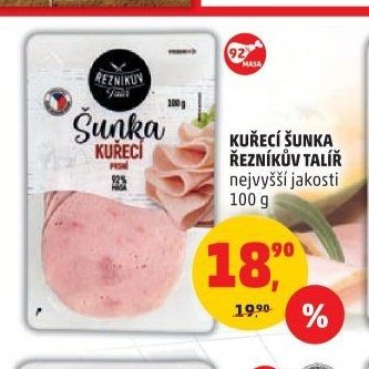 KUŘECÍ ŠUNKA ŘEZNÍKŮV TALÍŘ