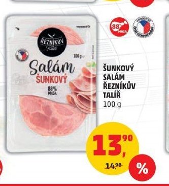 ŠUNKOVÝ SALÁM ŘEZNÍKŮV TALÍŘ