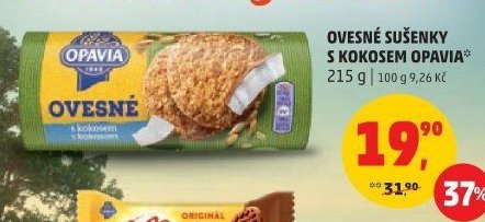Ovesné sušenky s kokosem Opavia