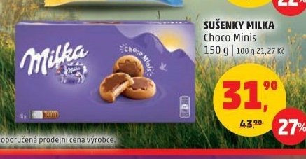 Sušenky Milka Choco Minis