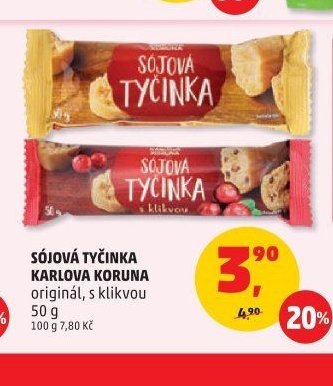 Sójová tyčinka Karlova Koruna