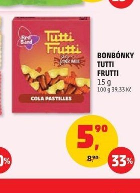 Bonbónky Tutti Frutti