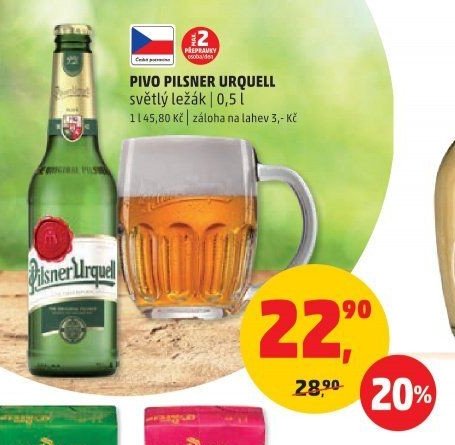 PIVO PILSNER URQUELL světlý ležák | 0,5 l