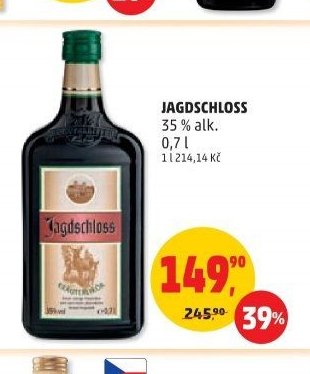 JAGDSCHLOSS 35 % alk. 0,7 l