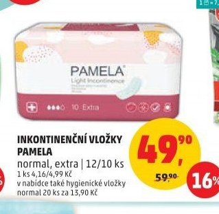Pamela inkontinenční vložky