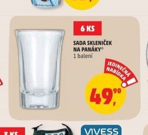 Sada skleniček na panáky