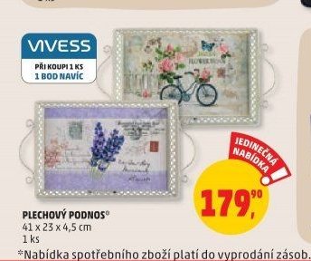 Plechový podnos