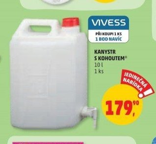 Kanystr s kohoutem 10 l