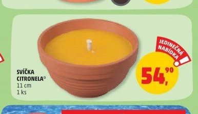 Svíčka citronela 11 cm