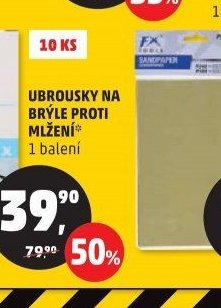 Ubrousky na brýle proti mlžení