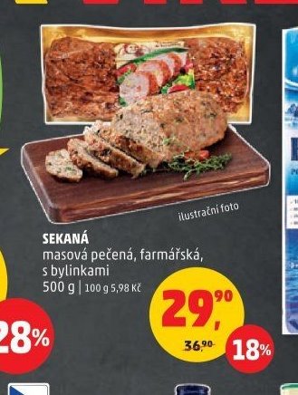 Sekaná masová pečená, farmářská, s bylinkami