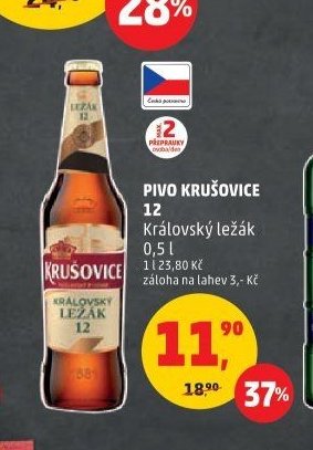 Pivo Krušovice 12 Královský ležák
