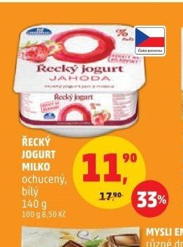 Řecký jogurt Milko ochucený, bílý